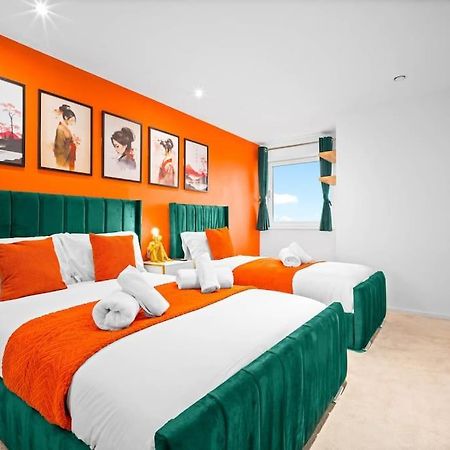 Spacious 2 Bed Apt B'Ham Cc With Parking Sleeps 7 Birmingham Exteriör bild