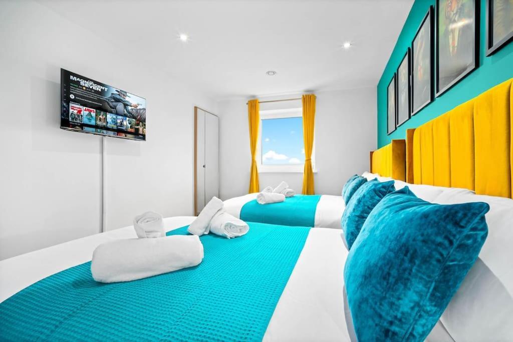 Spacious 2 Bed Apt B'Ham Cc With Parking Sleeps 7 Birmingham Exteriör bild