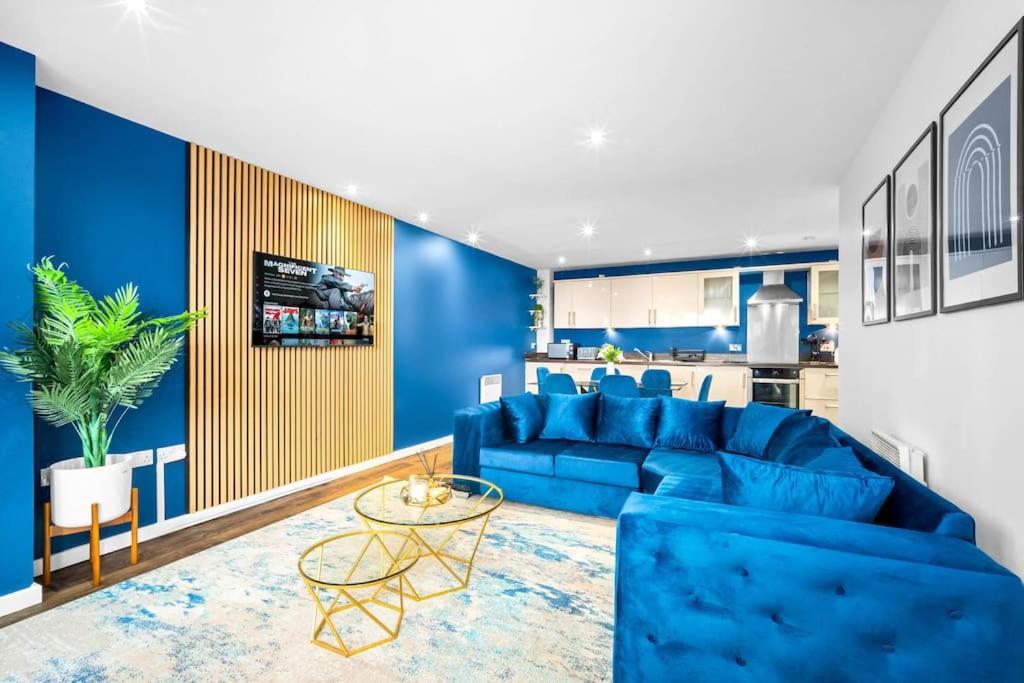 Spacious 2 Bed Apt B'Ham Cc With Parking Sleeps 7 Birmingham Exteriör bild
