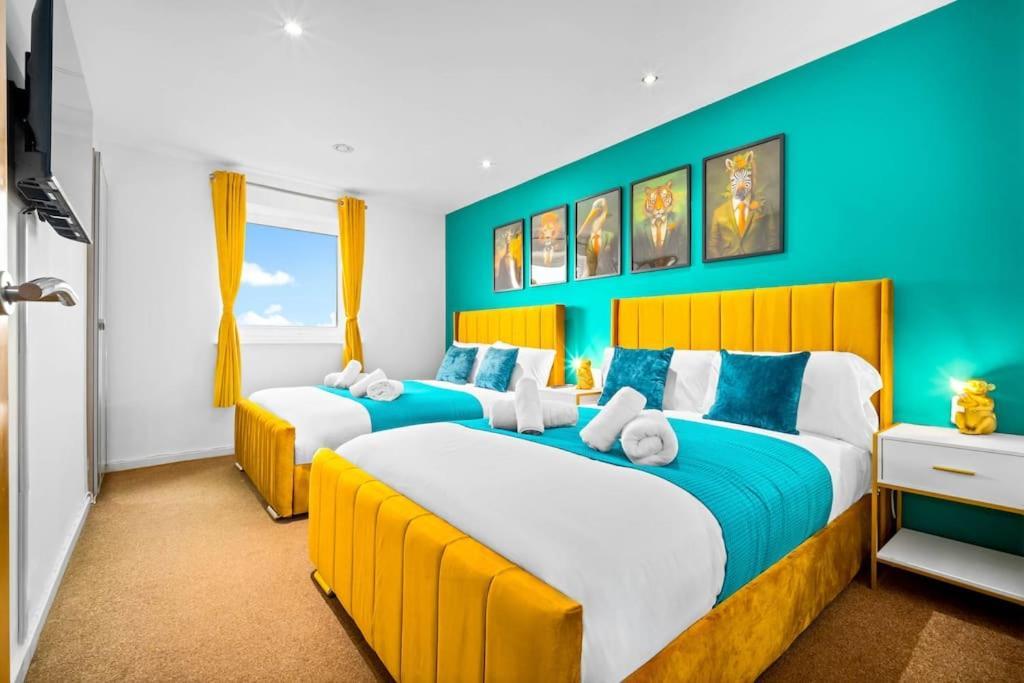 Spacious 2 Bed Apt B'Ham Cc With Parking Sleeps 7 Birmingham Exteriör bild